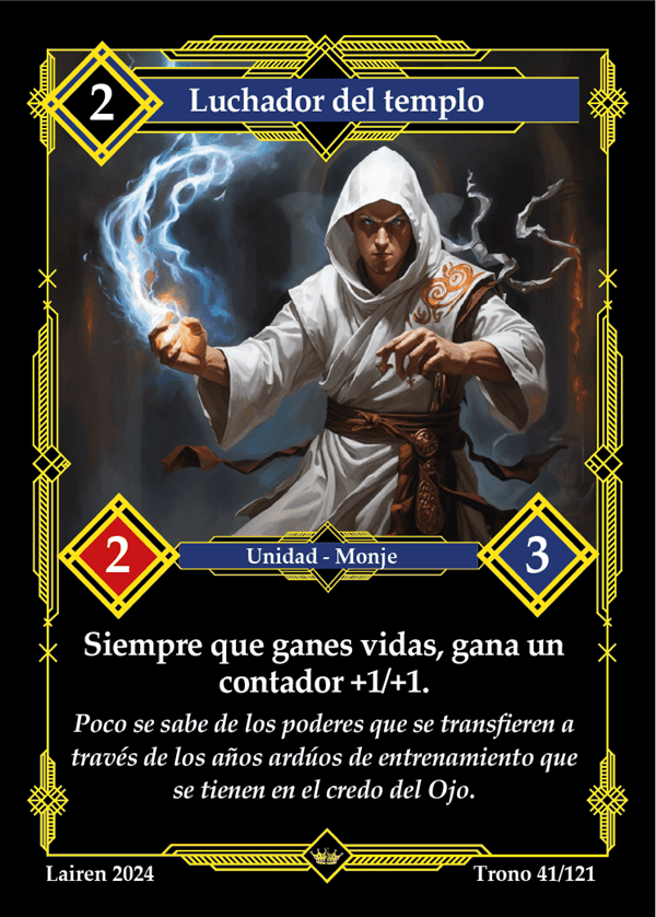 041 Luchador Del Templo 1ra Edicion - Coste 2