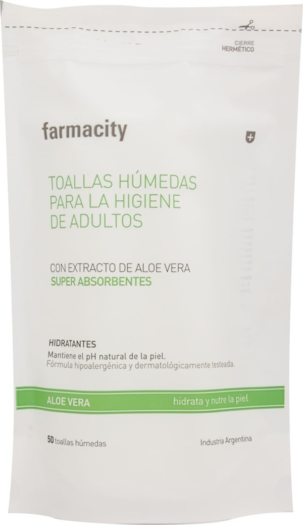 Toallas Húmedas Farmacity Para Adultos x 50 un Unico #1