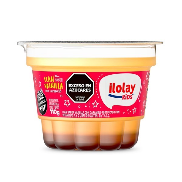 Flan Ilolay Kids Vainilla Con Caramelo 110 g. #1
