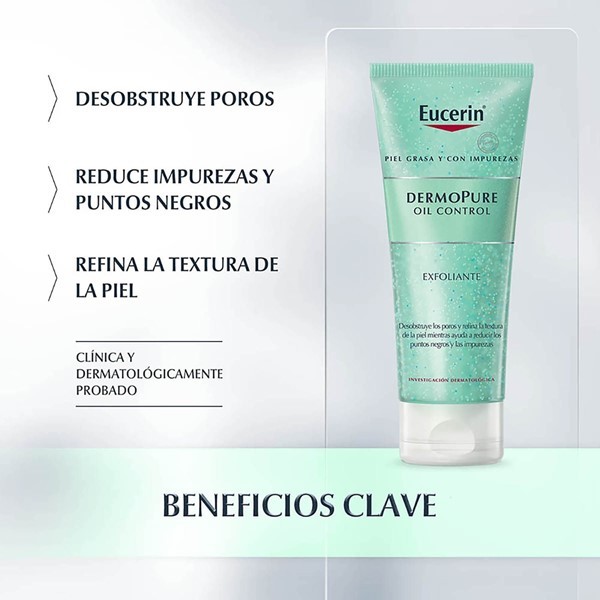 Exfoliante Eucerin DermoPURE Oil Control p/ piel grasa 100 ml alt