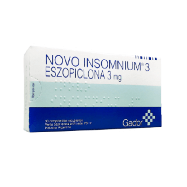 Gador Novo Insomnium Eszopiclona 3 Mg x 30 Comp