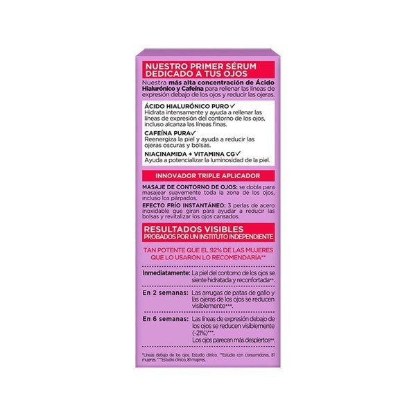 L'oréal Paris Revitalift Ácido Hialurónico Sérum Para Ojos x 20 ml alt