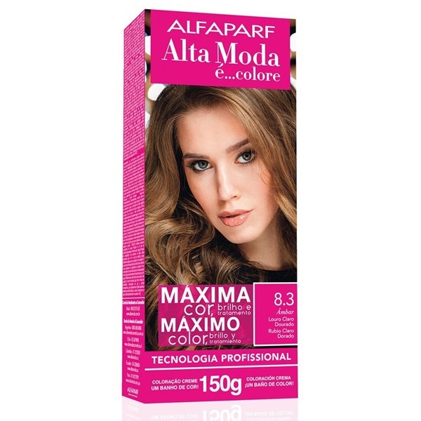Alfaparf Alta Moda Kit Coloracion 8.3 Rubio Claro Dorado #1