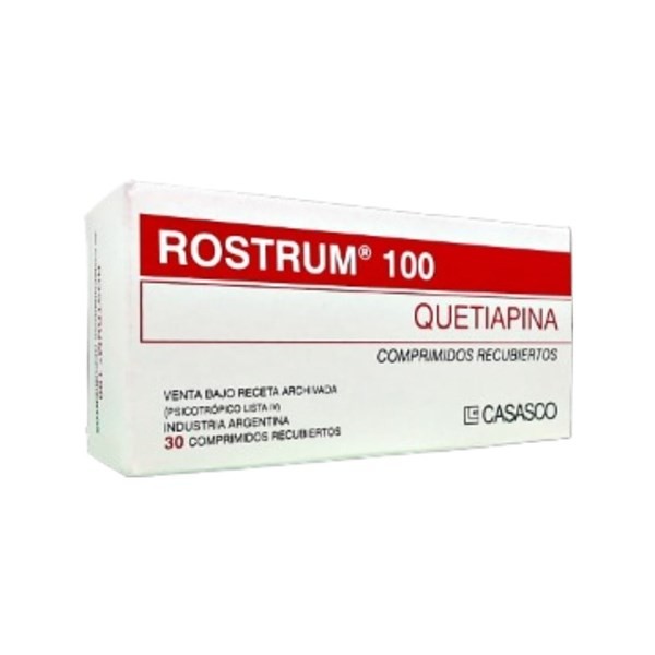 Casasco Rostrum 100 Mg Quetiapina x 30 Comp #1