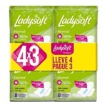 TOALLA FEMENINA LADYSOFT NORMAL SUAV.C/ALAS X8 4X3 #1