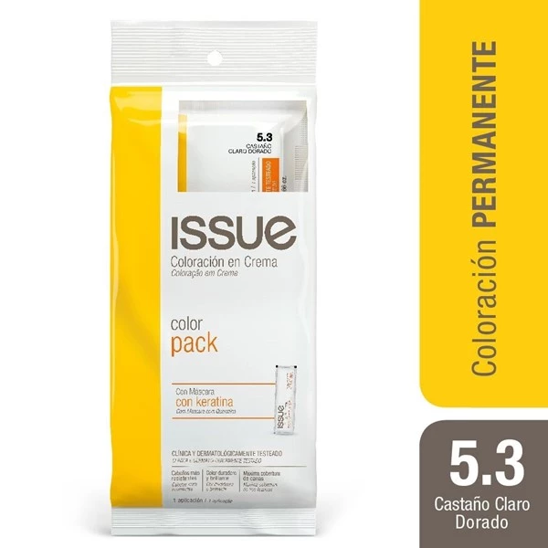 Issue Color Pack Keratina Nº5.3 Castaño Claro Dorado