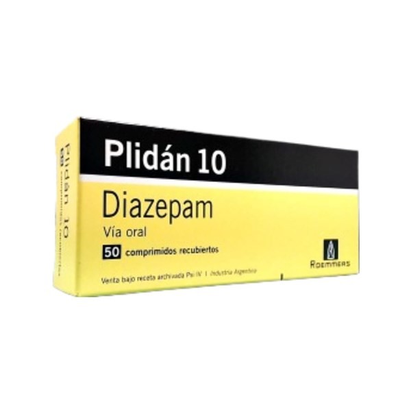 Roemmers Plidan 10 Mg Diazepam x 50 Comp Recubiertos #1