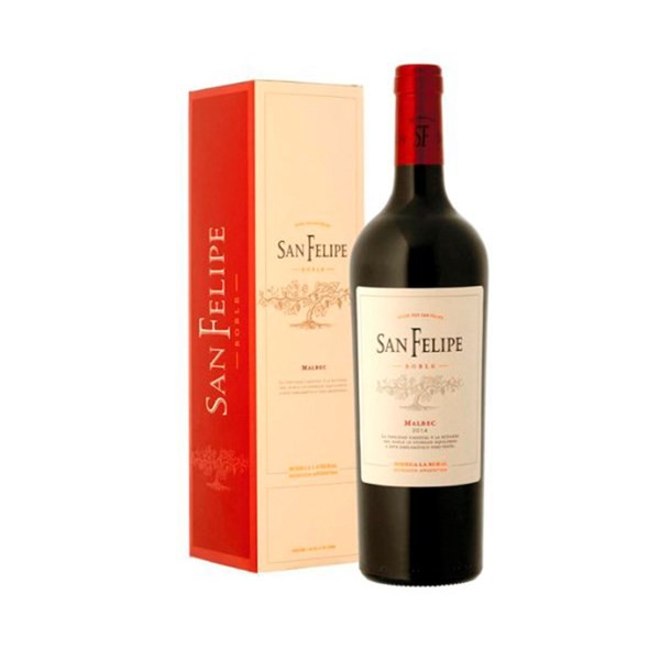 Estuche Vino San Felipe Roble Malbec 750 Cc. #1