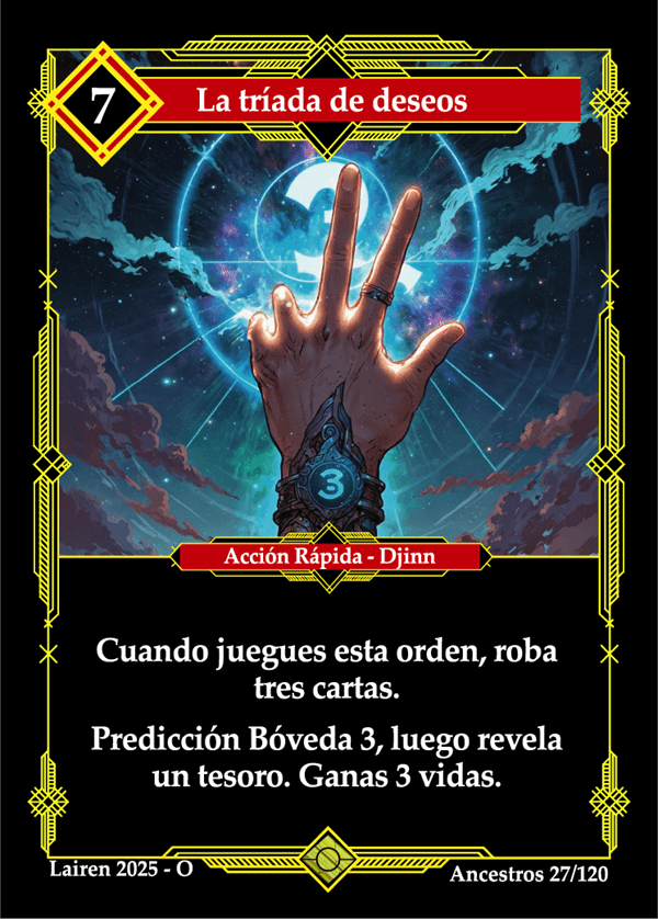 027 La Triada De Deseos Precon Djinn/Soldado - Coste 7