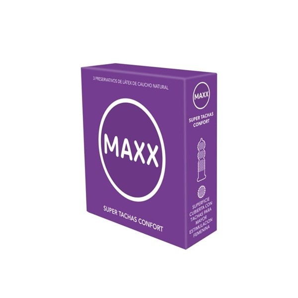 Preservativos Maxx Super Tachas Confort X 3 Unidades