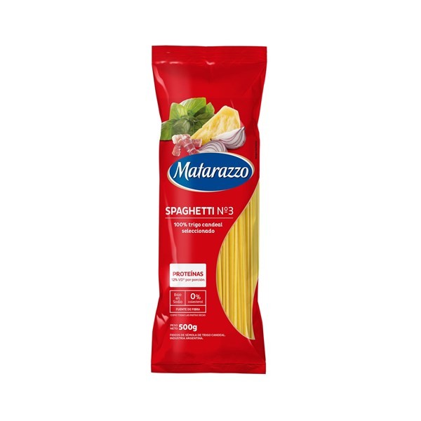 Fideos Spaghetti N3 Matarazzo 500 G. #1