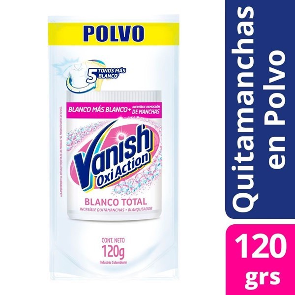 Quitamanchas Vanish Polvo Gold Blanco Total 120 Gr #1