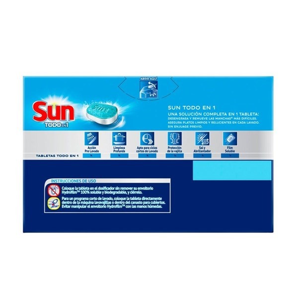TABLETAS LAVAVAJILLAS SUN 3EN1 X20 alt