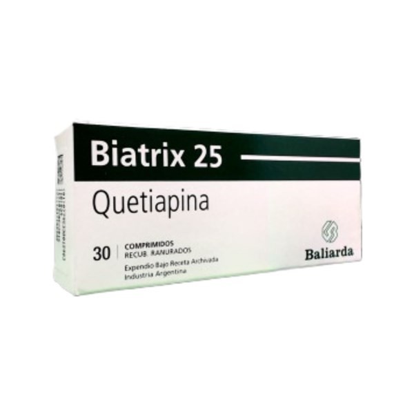 Baliarda Biatrix 25 Quetiapina 25 Mg x 30 Comp #1