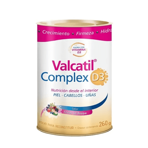 Valcatil Complex D3 Nutrición Piel Cabellos Uñas Lata 260 g