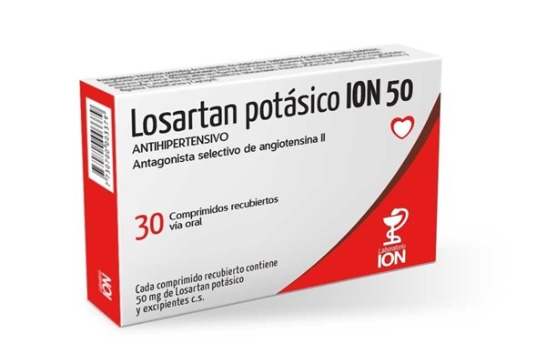LOSARTAN POTASICO 50GR X30 COMPRIMIDOS ION #1