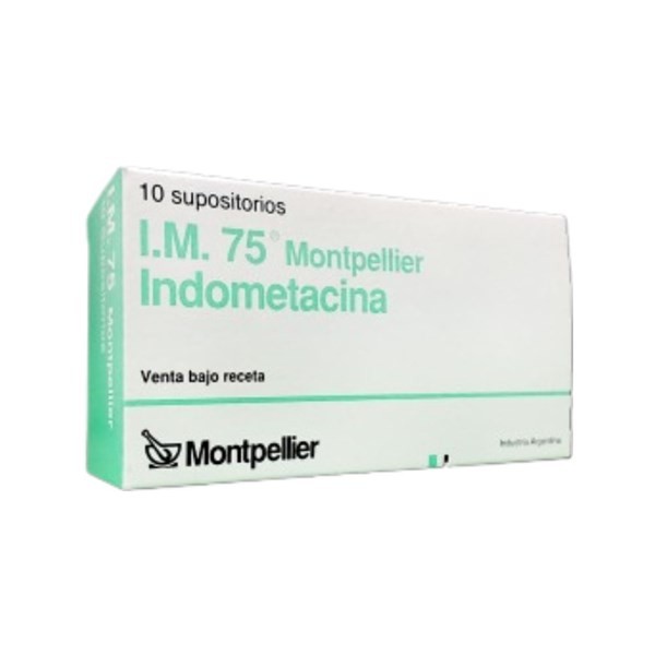 Im 75 Montpellier Indometacina x 10 Supositorios #1
