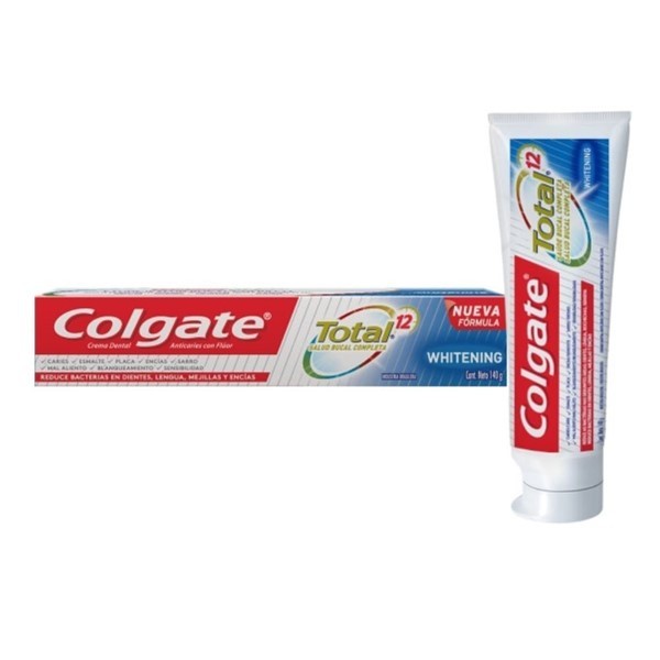 Crema Dental Colgate Total 12 Whitening 140g alt