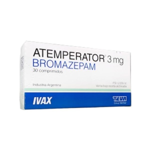 Teva Atemperator 3 Mg Bromazepam x 30 Comp #1