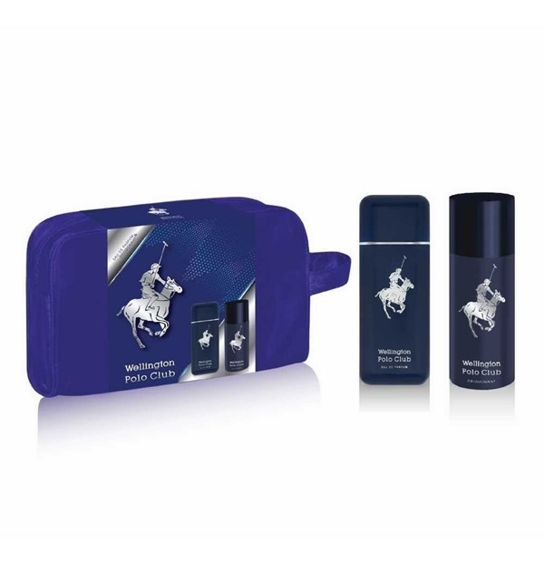Wellington Fragancia Masculina Polo Club Azul Necessaire Edp 90 ml + Deo Estuche #1