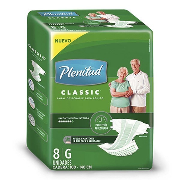 Plenitud Pañal Desechable Para Adultos Classic Talle g (8 Unidades) alt
