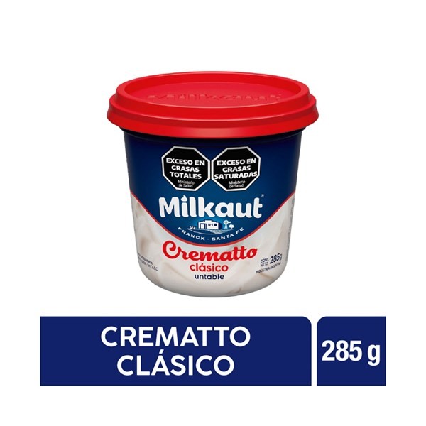 Queso Untable Milkaut Crematto en Pote 285 g. #1