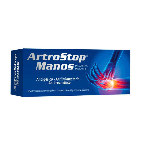 Artrostop Manos Analgésico Antiinflamatorio Antirreumático Gel 50 g alt