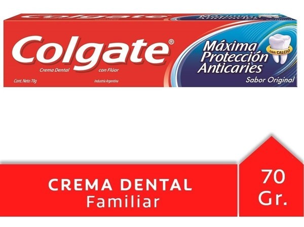 Colgate Máxima Protección Con Calcio Crema Dental 70g #1