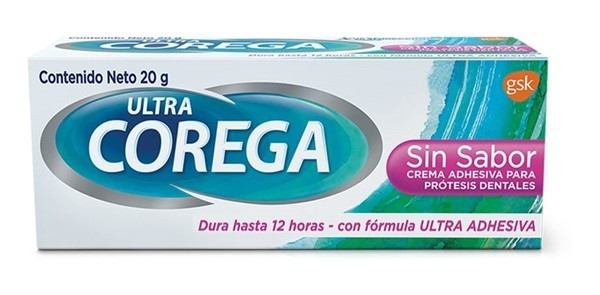 Corega Adhesivo Para Prótesis Dentales Ultra Crema Sin Sabor 20 gr alt