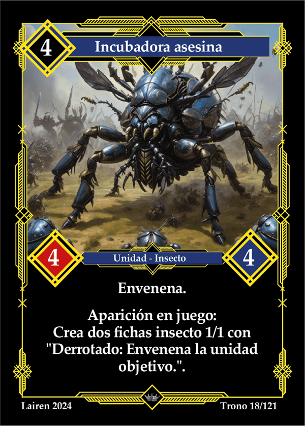 018 Incubadora Asesina 1ra Edicion - Coste 4 #1