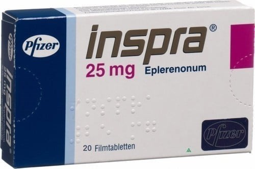 Inspra 25 mg | 20 comprimidos | Eplerenona  #1