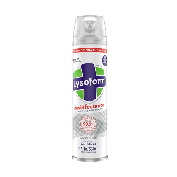 Desinfectante En Aerosol Lysoform Original 380 Cc. #1