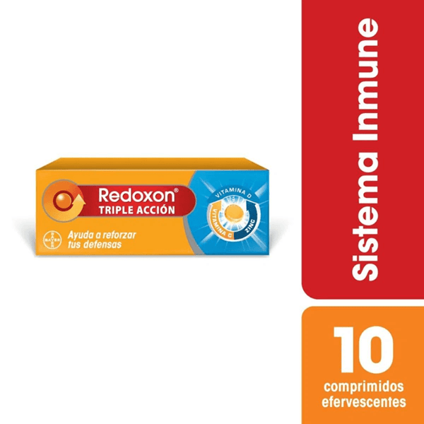 Redoxon Comprimidos Efervescentes Triple Accion (10 Unidades) #1