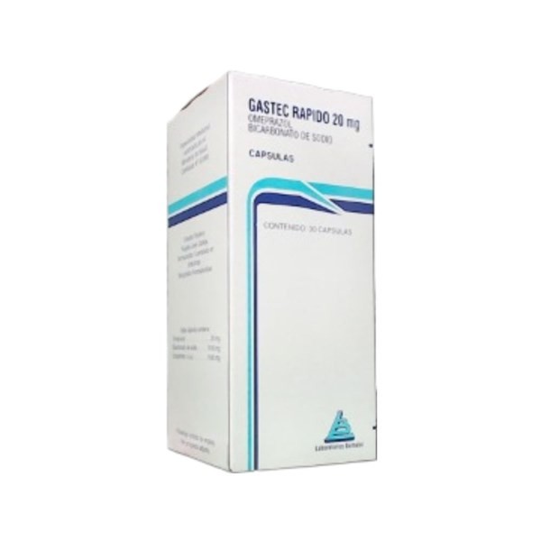 Laboratorio Bernabó Gastec Rápido Omeprazol + Sodio,Bicarbonato 20 Mg x 30 Cáps #1