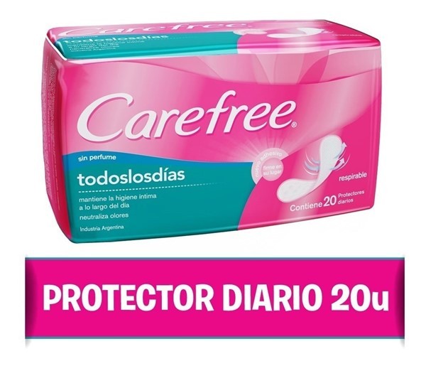 Toallitas Higienicas Carefree Todos Los Dias Pro Dia X 20 Unidades