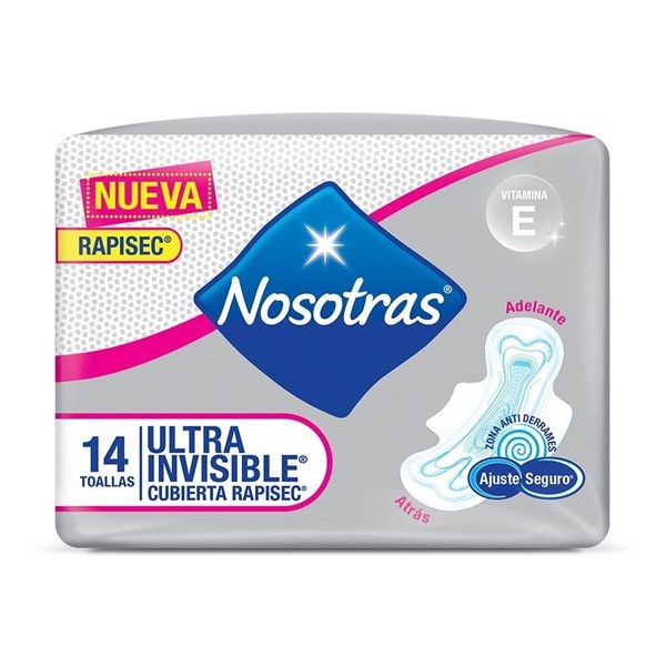 Nosotras Toallas Ultrainvisible 14 Unidades alt