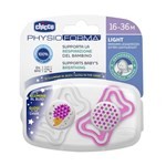 Chicco Chupete Physio Light Luminoso 16 a 36 Meses 2 Unidades #1