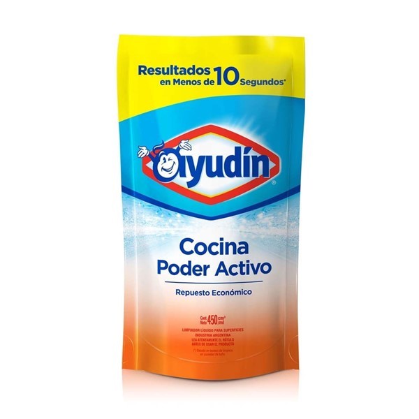 Ayudin Limpiador De Cocina Ayudín Poder Activo (envase Económico) 450 Ml alt