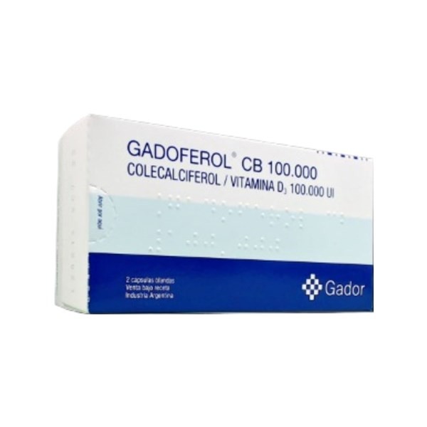 Gador Gadoferol Cb Vitamina D3 100000 Ui x 2 Cáps Blandas #1