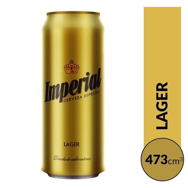 Cerveza Imperial Rubia 473cc Lata #1