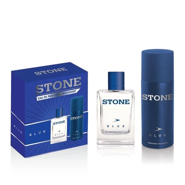 Set Stone Edp Blue x 100 ml + Desodoreante en Aerosol x 150 ml