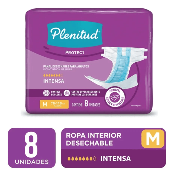 Pañales Para Adulto Plenitud Protect Talle M - 8 unidades #1