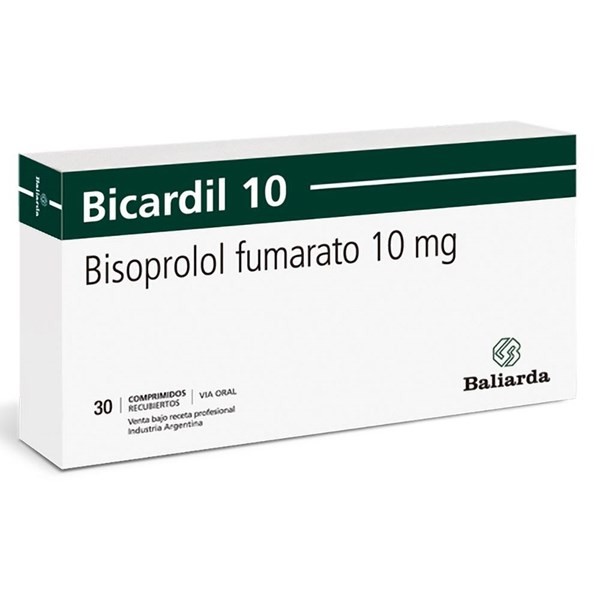 Bicardil 10 Mg | 30 Comprimidos | Bisoprolol fumarato #1
