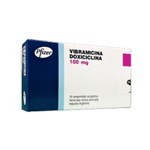 Pfizer Vibramicina Doxiciclina 100 Mg Tabletas x 16 #1