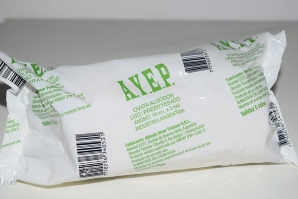 Venda Preenyesado Algodon Ovata 10 cm x 3 m - Ayep