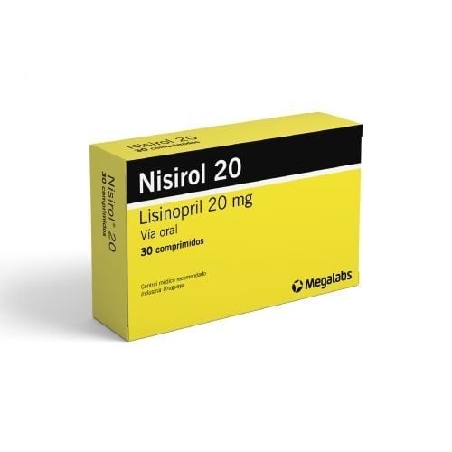Nisirol 20 Mg | 30 Comprimidos | Lisinopril #1