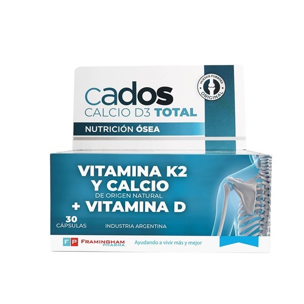Cados Calcio D3 Total Nutrición ósea X 30 Cápsulas alt