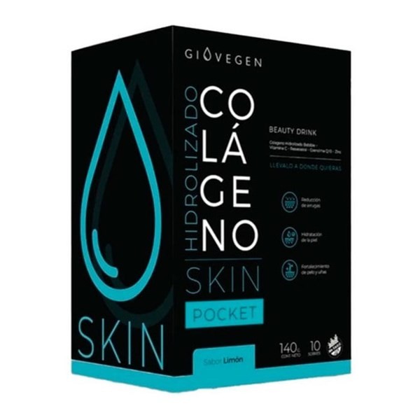 Giovegen Suplemento Dietario Colágeno Hidrolizado Skin Limón (10 Sobres) #1