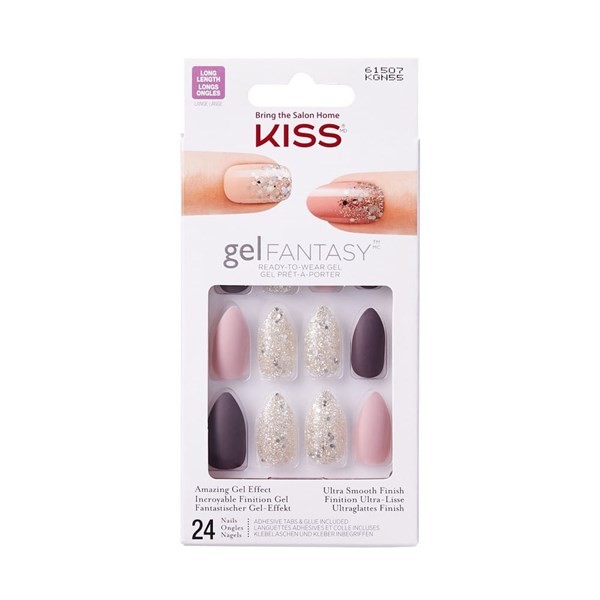 Impress Uñas Postizas Kiss Gel Fantasy Glue-On Nails Anastasia