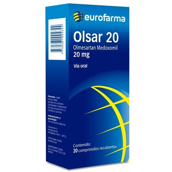 Olsar 20mg | 30 comprimidos | Mesartán #1